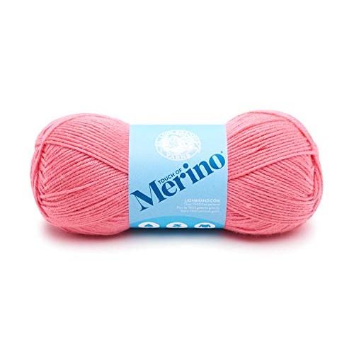 Lion Brand Yarn Touch of Merino Yarn, Strawberry Pink