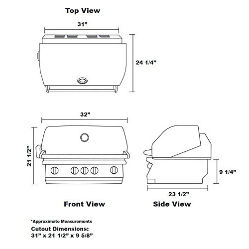 Lion Premium Grills L75623 32 Natural Gas Grill