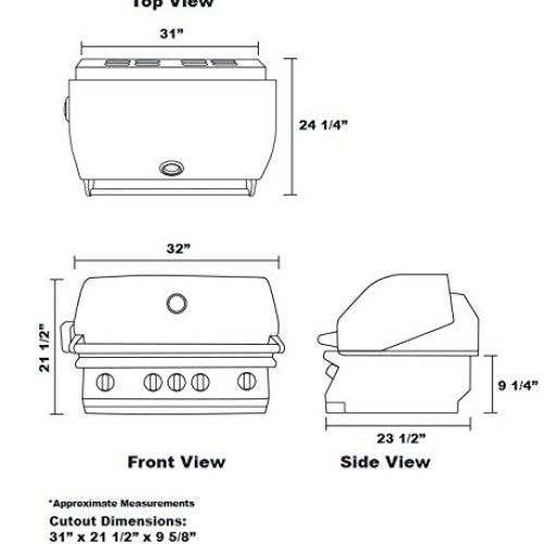 Lion Premium Grills L75623 32 Natural Gas Grill