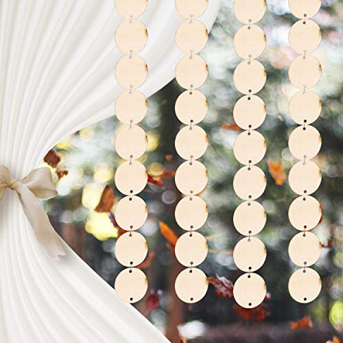 LIOOBO 100PCS Wood Slices for Centerpieces DIY Crafts Wooden Circl...