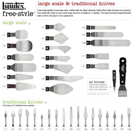 Liquitex Professional Freestyle Traditional Knives 6-Piece Ring Set
