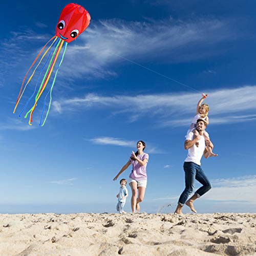 Listenman 2-Pack New Upgraded Smiley Large Octopus Kites, Easy to ...