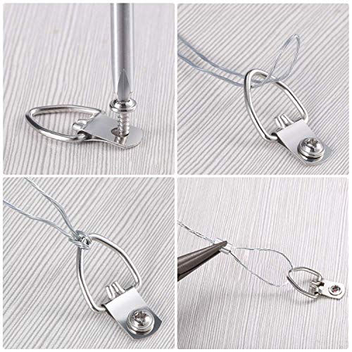 Picture Hanging Kit, Listenman D Ring Picture Hangers with Screws,...