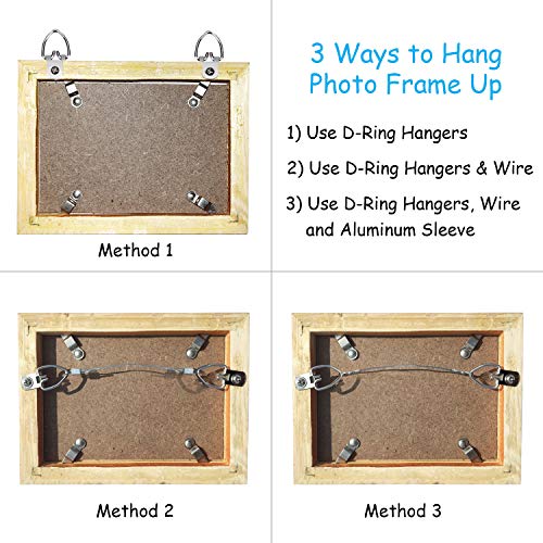 Picture Hanging Kit, Listenman D Ring Picture Hangers with Screws,...