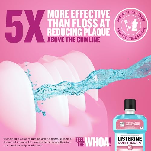 Listerine Gum Therapy Antiplaque & Anti-Gingivitis Mouthwash, Oral...