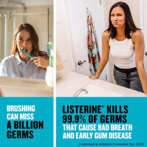 Listerine Mouthwash, Antiseptic, Antibacterial, Bad Breath Treatme...