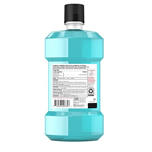 Listerine Mouthwash, Antiseptic, Antibacterial, Bad Breath Treatme...