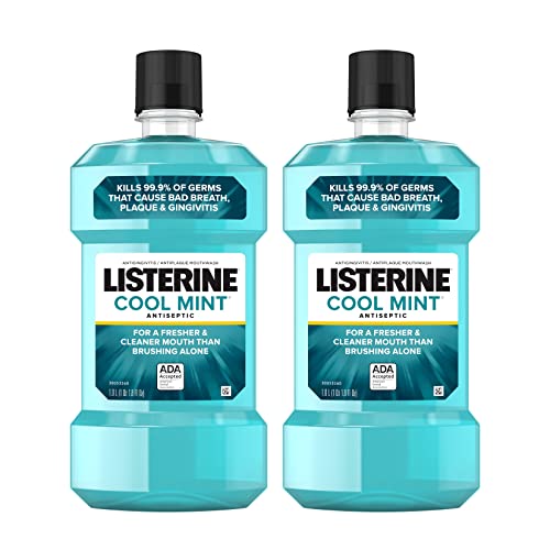 Listerine Mouthwash, Antiseptic, Antibacterial, Bad Breath Treatme...