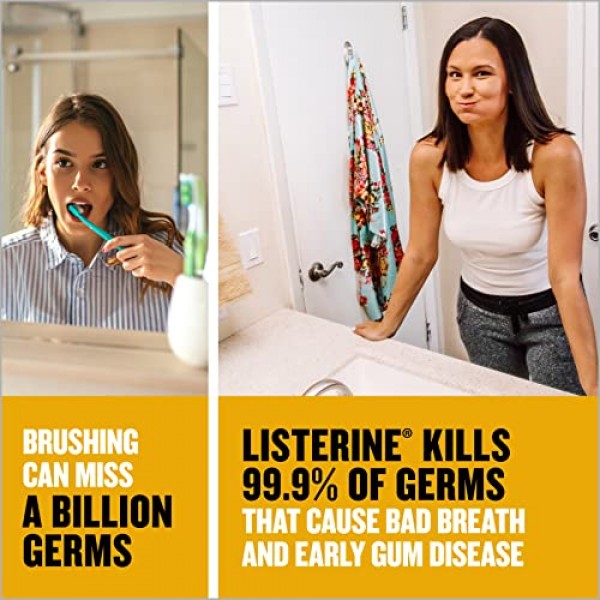 Listerine Original Antiseptic Oral Care Mouthwash to Kill 99% of G...