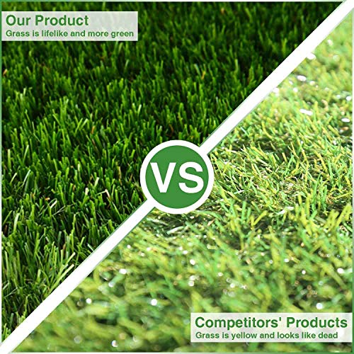 LITA 7ft x 13ft Realistic Deluxe Artificial Grass Synthetic Thick ...