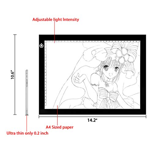 LITENERGY Portable A4 Tracing LED Copy Board Light Box, Ultra-Thin...