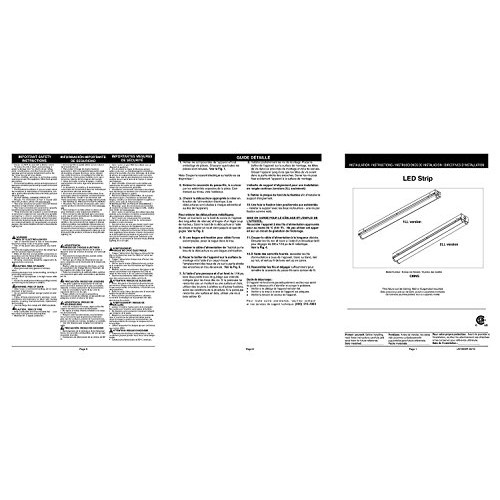 Lithonia Lighting CMNS L23 1LL 840 LED Striplight, 4000K, 12 watts...