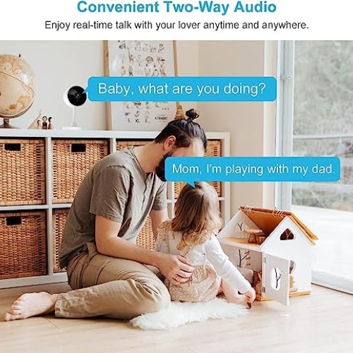 Indoor Camera, Cameras for Home Security with Night Vision, Pet Ca...