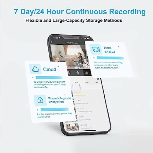 Indoor Camera, Cameras for Home Security with Night Vision, Pet Ca...