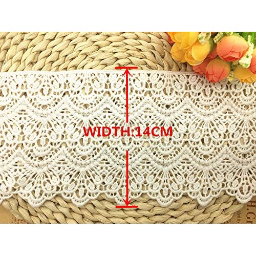 14CM Width Europe Long Pattern Inelastic Embroidery Lace Trim,Curt...