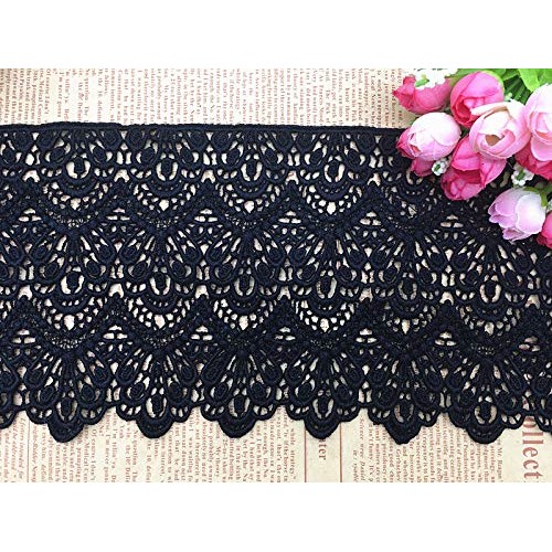 14CM Width Europe Long Pattern Inelastic Embroidery Lace Trim,Curt...