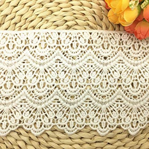 14CM Width Europe Long Pattern Inelastic Embroidery Lace Trim,Curt...