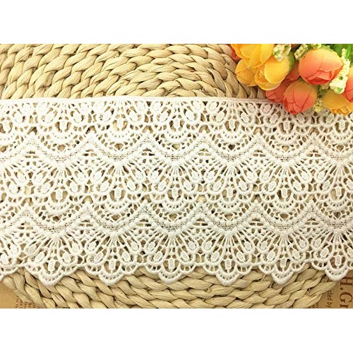 14CM Width Europe Long Pattern Inelastic Embroidery Lace Trim,Curt...