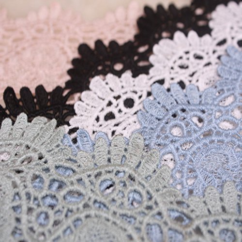 9CM Width Europe Crown Pattern Inelastic Embroidery Lace Trim,Curt...