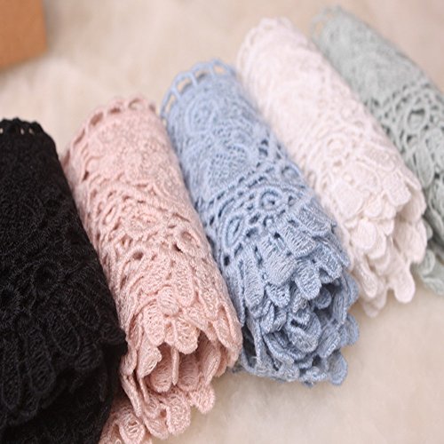 9CM Width Europe Crown Pattern Inelastic Embroidery Lace Trim,Curt...