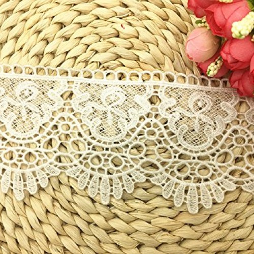 9CM Width Europe Crown Pattern Inelastic Embroidery Lace Trim,Curt...