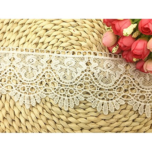 9CM Width Europe Crown Pattern Inelastic Embroidery Lace Trim,Curt...