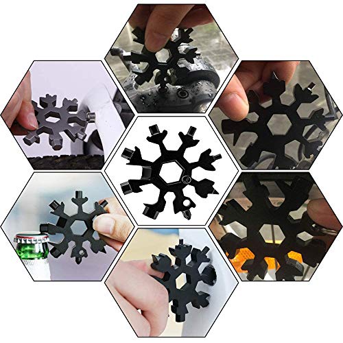 Snowflake Multitool Screwdriver,18-in-1,Stainless steel material,f...