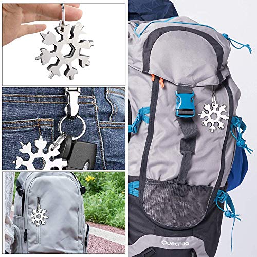 Snowflake Multitool Screwdriver,18-in-1,Stainless steel material,f...