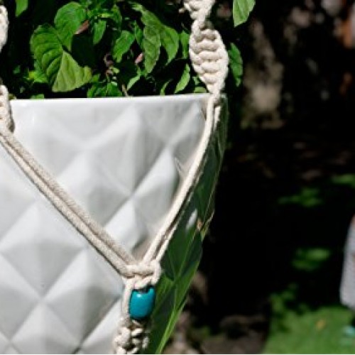 Livalaya Macrame Plant Hanger Hanging Planter - Indoor Outdoor Mac...