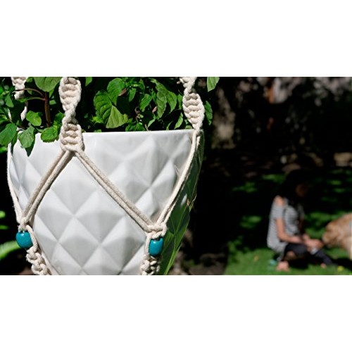 Livalaya Macrame Plant Hanger Hanging Planter - Indoor Outdoor Mac...