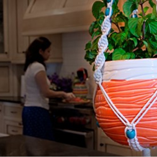 Livalaya Macrame Plant Hanger Hanging Planter - Indoor Outdoor Mac...