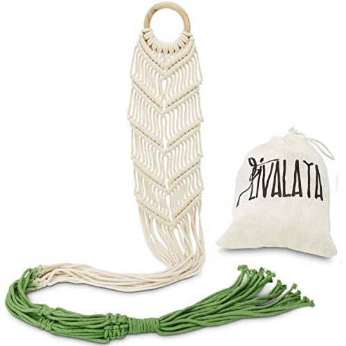 Livalaya Macrame Plant Hangers Wall Planter - Green Ombre 48 Inch,...
