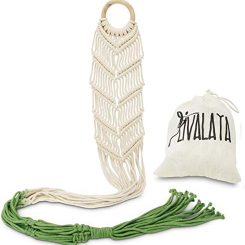 Livalaya Macrame Plant Hangers Wall Planter - Green Ombre 48 Inch,...