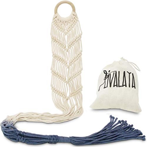Livalaya Macrame Plant Hangers Wall Planter - Grey Ombre 48 Inch, ...
