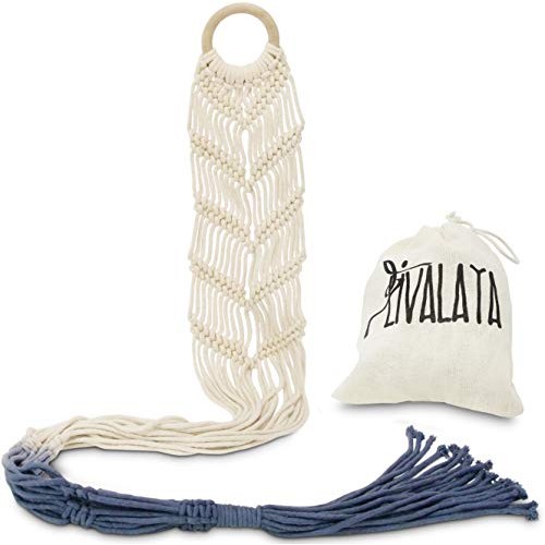 Livalaya Macrame Plant Hangers Wall Planter - Grey Ombre 48 Inch, ...