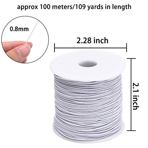 Livder 0.8 mm Elastic String Cord Thread Cords for Jewelry Making ...