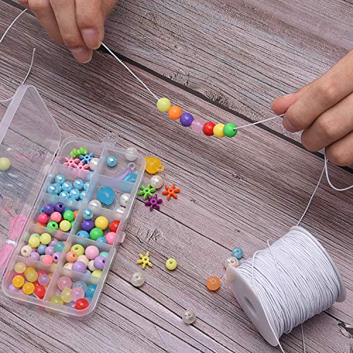 Livder 0.8 mm Elastic String Cord Thread Cords for Jewelry Making ...