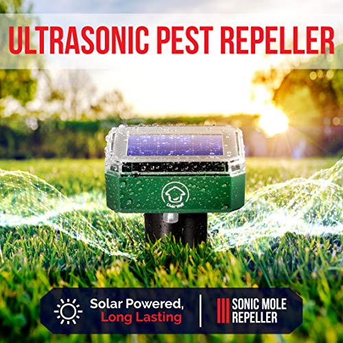 Livin’ Well Solar Ultrasonic Pest Repeller Stakes - 8pk Outdoor Pe...
