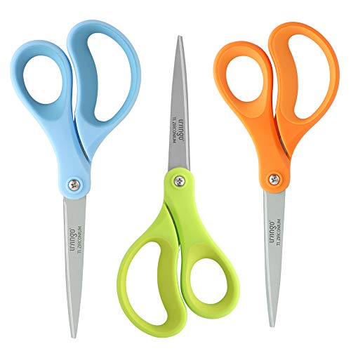 LIVINGO 8 Titanium Non-Stick Sewing Fabric Scissors, Professional...