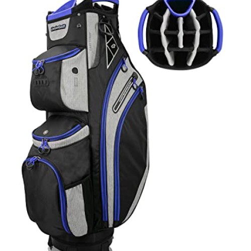 LIVSINGOLF 14 Way Golf Cart Bag for Push Bag Classy Design Full Le...