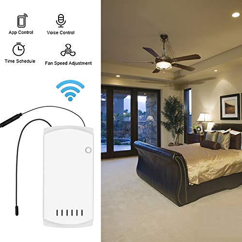 Lixada Ceiling Fan Remote Control Kit, Wi-Fi Ceiling Fan and Light...