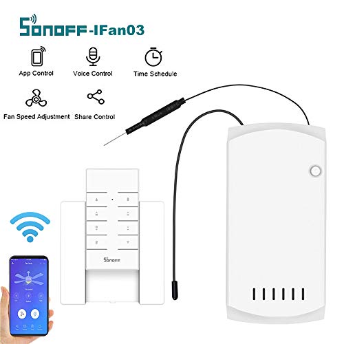 Lixada Ceiling Fan Remote Control Kit, Wi-Fi Ceiling Fan and Light...