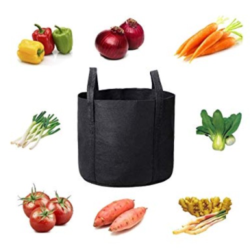 2 Pack 15 Gallon Potato Grow Bags, Breathable Garden Growing Bag w...