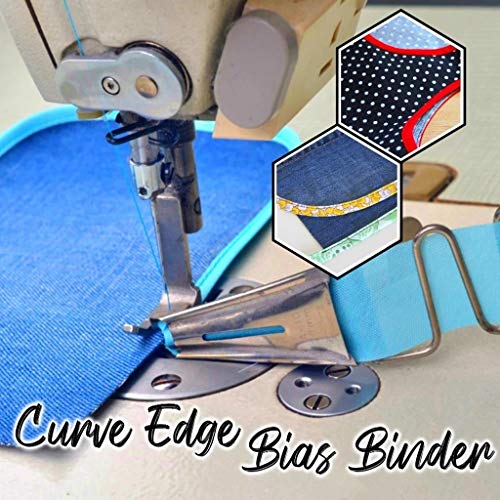 LLguz Four-Fold Curve Edge Bias Binder Right Angle Edging Tube Sew...