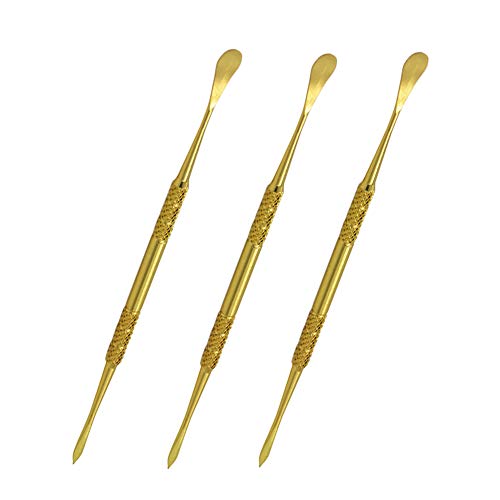 Lmbros Wax Carving Tool Wax Tools Stainless Steel Tools 3pcs Gold