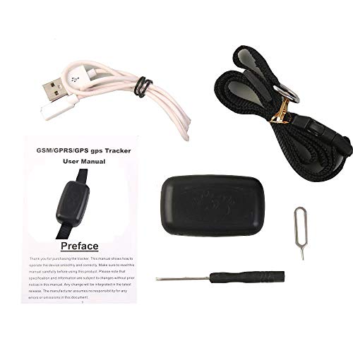 LMHOME GPS Pet Tracker, Real Time Dogs Cats Locator Finder - Water...