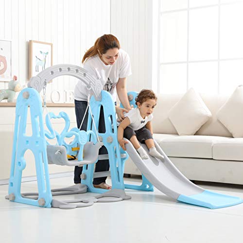 Toddler Climber and Swing Set, 6 in 1 Kids Slide Swing and Climber...