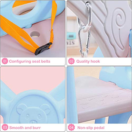 Toddler Climber and Swing Set, 6 in 1 Kids Slide Swing and Climber...