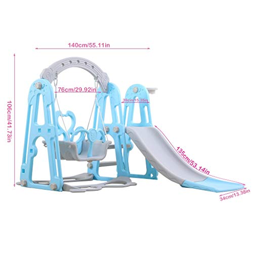 Toddler Climber and Swing Set, 6 in 1 Kids Slide Swing and Climber...