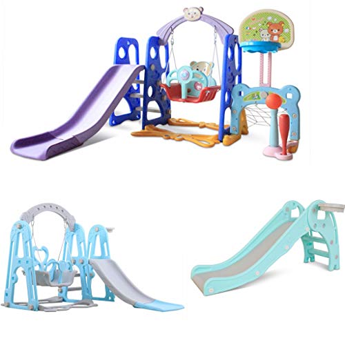 Toddler Climber and Swing Set, 6 in 1 Kids Slide Swing and Climber...